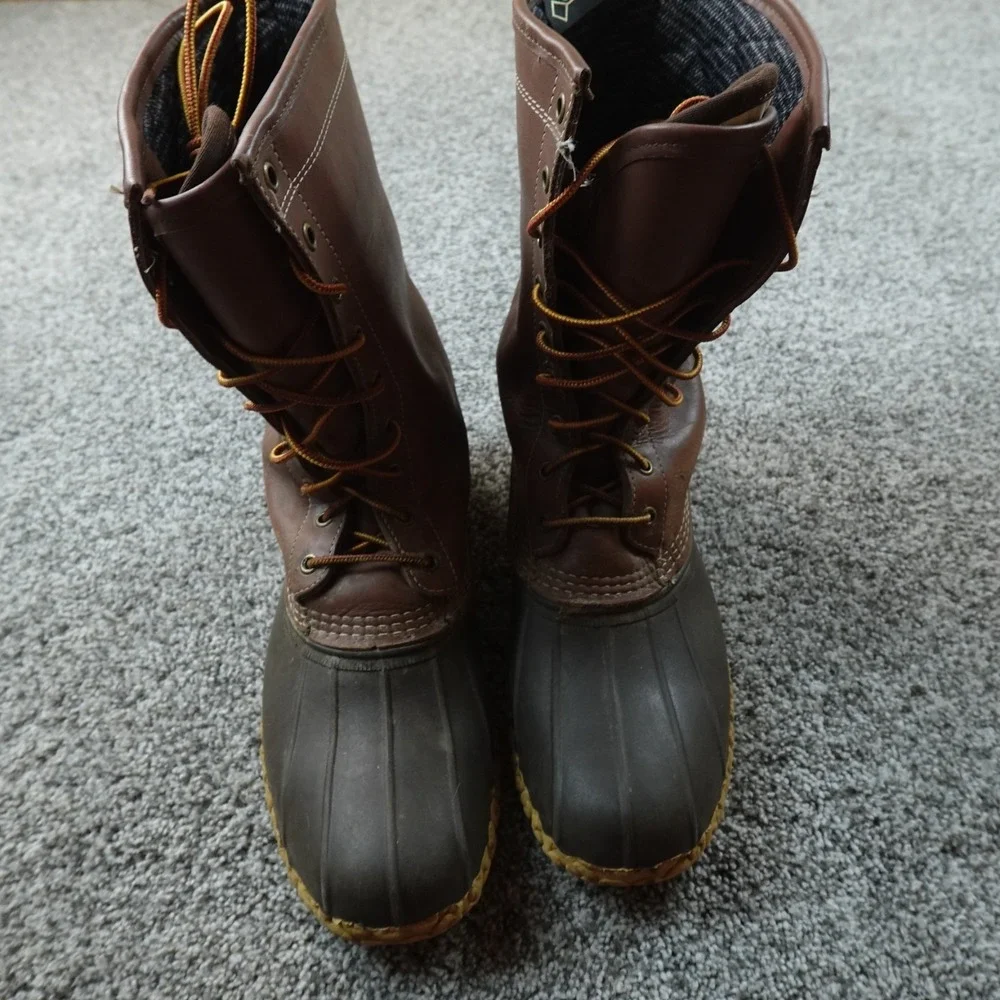 LL Bean Boots Mens 12 M Gore Tex Thinsulate Waterproof Duck Hunting Shoes USA